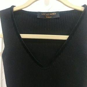 Love Sex Money sleeveless sweater extra small